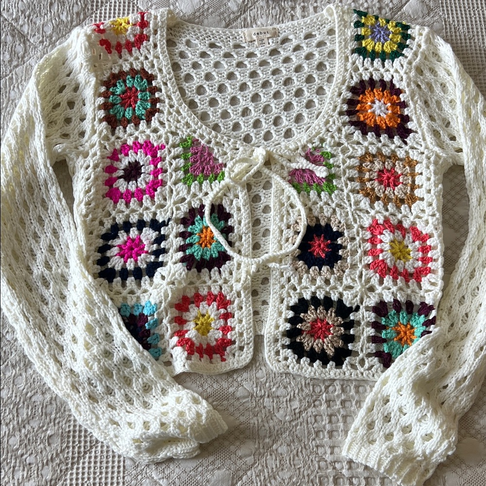 Debut Cream Crochet Top